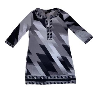 BCBGMaxazria Midi Dress Black Size small-medium